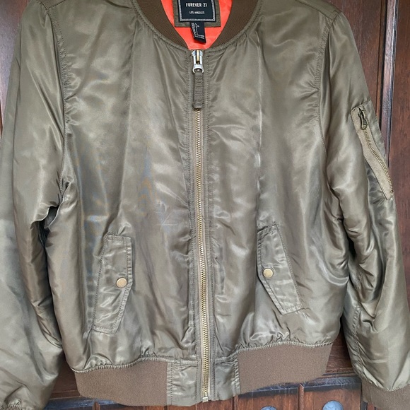 Forest Green Bomber Jacket - Picture 8 of 8